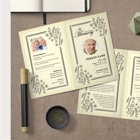 Funeral Program Template