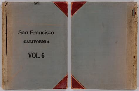 Covers To San Francisco Sanborn Insurance Maps Volume Six Insurance Maps San Francisco