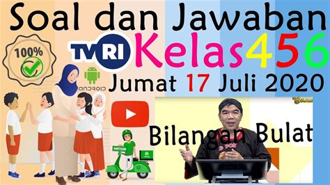 Jawaban Soal Tvri Sd Kelas Jumat Juli Tvri Live