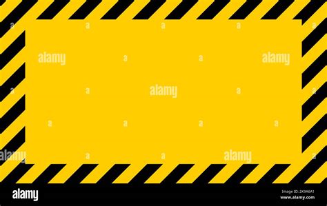 Yellow Black Warning Stripes Danger Safety Background Sign Line