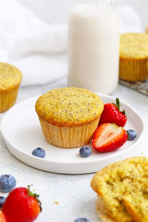 Almond Flour Lemon Poppy Seed Muffins Gluten Free Paleo One Lovely