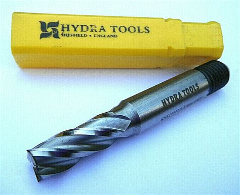 5 16 End Mill 3 8 Screwed Shank Standard Series BRITISH HSS By HYDRA