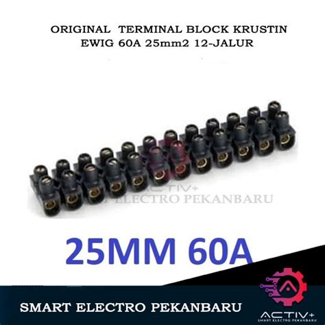 Jual Original Terminal Block Ewig A Mm Jalur Hitam Black