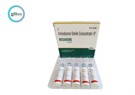 Medarone Ml Amiodarone Sterile Concentrate Injection X Ml Ampule