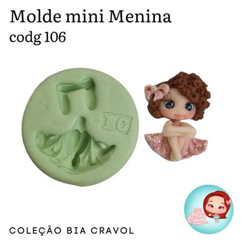 Molde Mini Menina Cod Cole O Bia Cravol Molde E Marcador