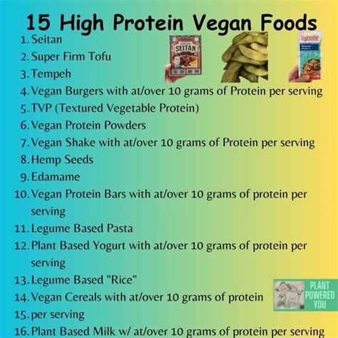 Top 15 High Protein Vegan Foods (Dietitian Written Guide)