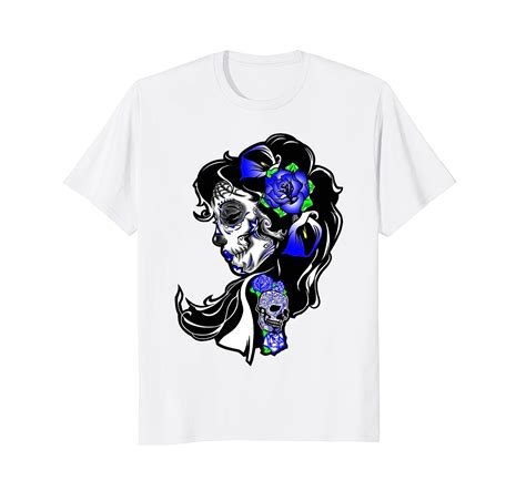 Dia De Los Muertos Day Of The Dead Sugar Skull T Shirt Mt Mugartshop