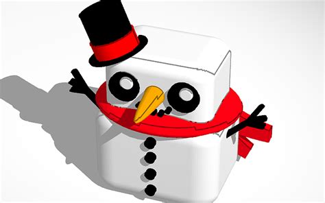 3D design Blooket snowman - Tinkercad