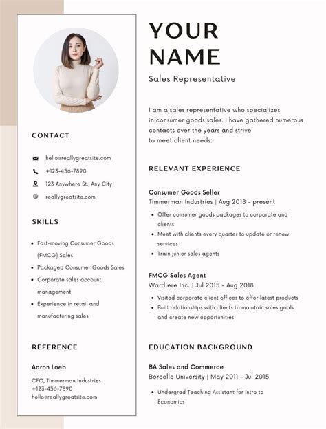 Resume Template Etsy