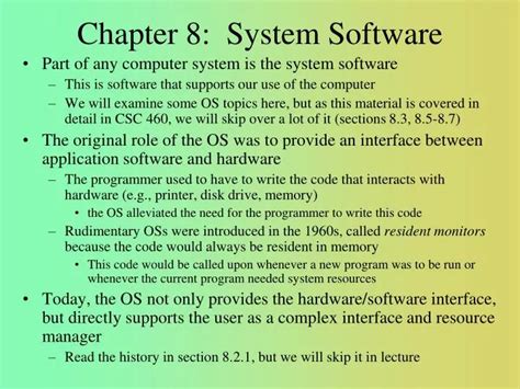 Ppt Chapter 8 System Software Powerpoint Presentation Free Download