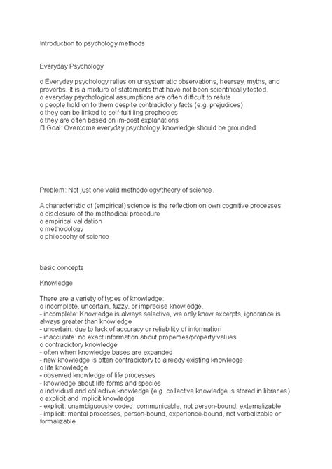 Introduction To Psychology Methods Introduction To Psychology Methods