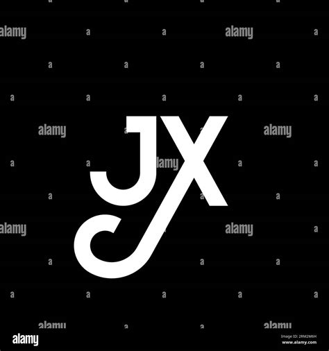 Jx Letter Logo Design On Black Background Jx Creative Initials Letter Logo Concept Jx Letter