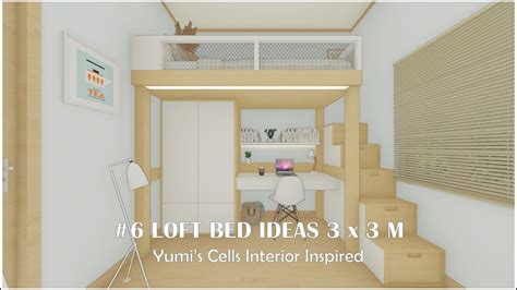 Minimalist Loft Bed Idea For Small Rooms X Meters Bedroom Design