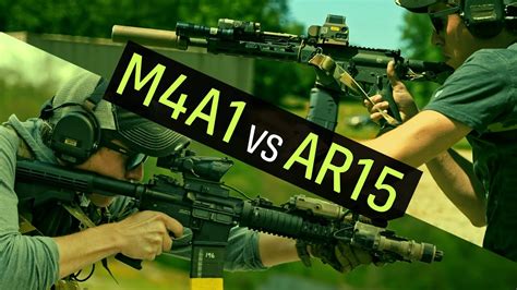 Is a Military-issue M4A1 Better than a Civilian AR15? - YouTube