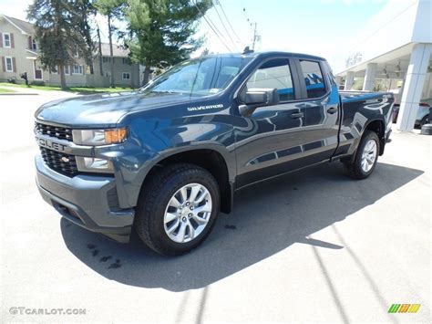 2019 Shadow Gray Metallic Chevrolet Silverado 1500 Custom Double Cab 4wd 133042378 Photo 24