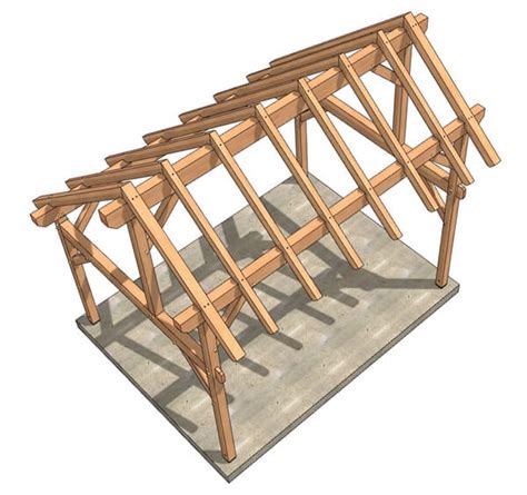 1216 Saltbox Timber Frame Timber Frame HQ