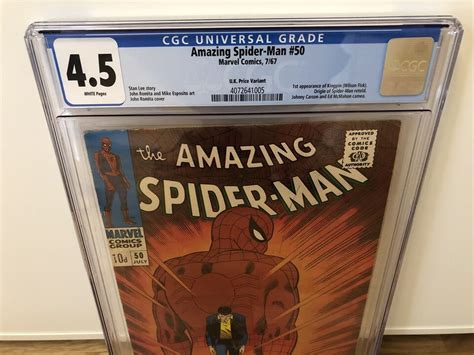 Amazing Spider Man 50 CGC 4 5 WP Marvel Silver Age Key 1st Kingpin