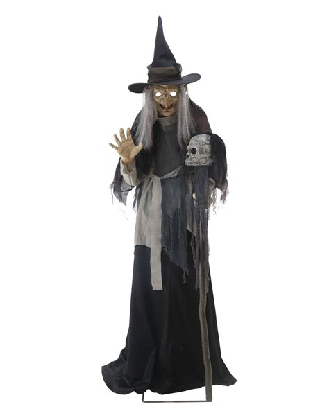 Grasping Witch Halloween Animatronic Ghost train decoration ...