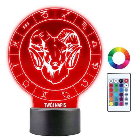 Lampka Nocna D Led Baran Znak Zodiaku Prezent Plexido Sklep Empik