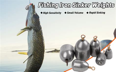 Fishing Iron Weights Bass Casting Sinker Fishing Weight Sinker Tool Set