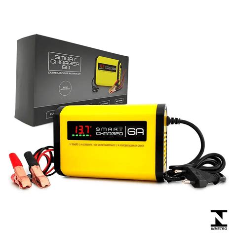 Lojão Das Baterias Carregador De Bateria Automotivo 6a Inteligente Bivolt 12v Smart Charger