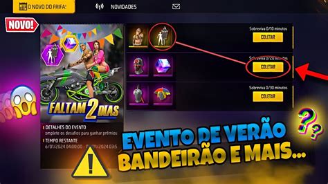 CORRE EVENTO DE VERÃO PEGUE SEU 2 CUBO GRÁTIS EMOTE BANDEIRÃO