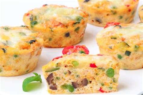 Egg Muffins de Legumes e Atum Sem Glúten