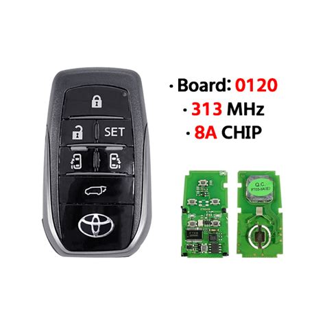 Button Smart Key Mhz A Chip Board Keyless Go For T Oyota