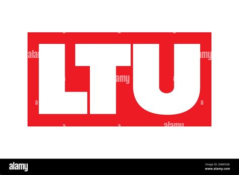 Ltu Austria Logo White Background Stock Photo Alamy