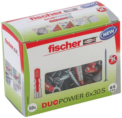 50 Chevilles Et Vis 3 En 1 Duopower Ø6 X L30 Mm Leroy Merlin