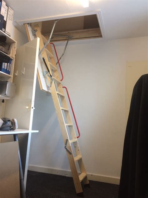 Empire Lofts — Demonstration Of A Loft Ladder With Gas Piston