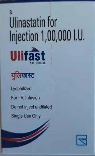 Ulifast 100000 IU Injection At Rs 698 Piece Ulinastatin Injection In