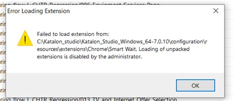 Smart Wait Failed To Load Extension Bugs Report Katalon Community