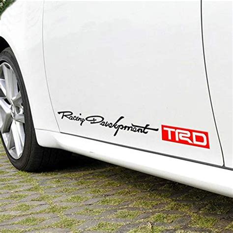 Stock 2pcs Trd Car Toyota Racing Development Sticker Decals Shopee Philippines