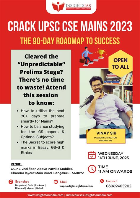 [session By Vinay Sir] Crack Upsc Cse Mains 2023 The 90 Day Roadmap To