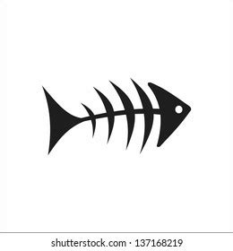 Fish Skeleton Stock Vector Royalty Free Shutterstock