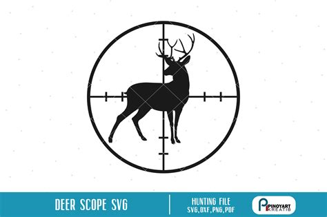 Deer in Scope svg, Deer Hunting svg, Deer svg, svg files for cricut By Pinoyart | TheHungryJPEG