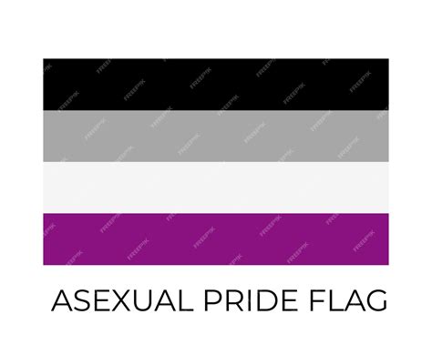 Premium Vector Asexual Pride Flag Symbol Of Lgbt Community Vector