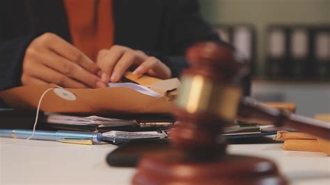 Justice And Law Concept Asian Woman Lawyer Working And Judge In A