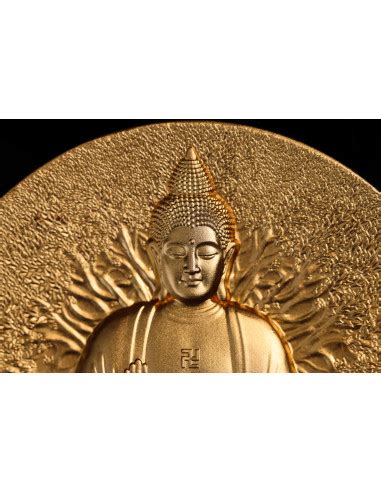 THE BUDDHA Creator Of Buddhism 2 Oz Gold Gilded Silver Coin 2000 CF