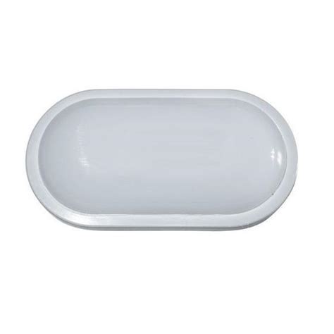 Luminaria Arandela Tartaruga Led W Branco Oval Ip Externa Branco