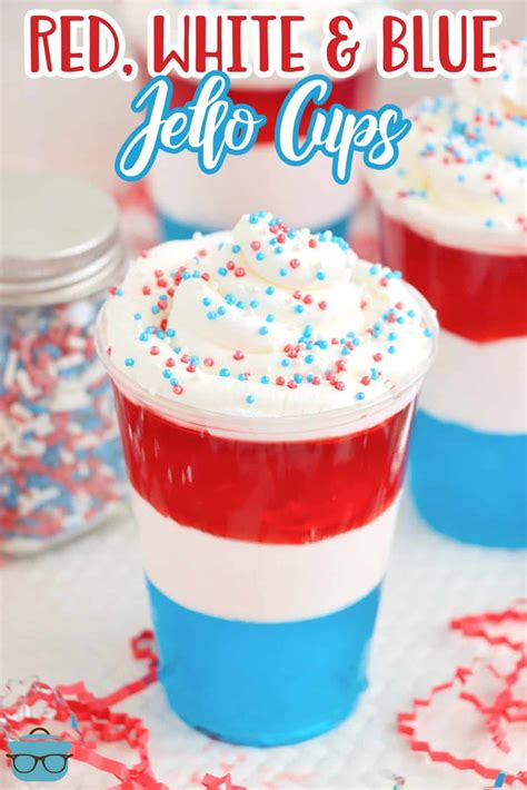 Blue Jello Cups