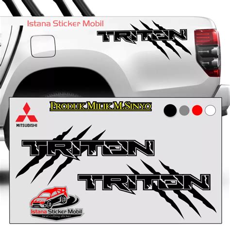 Jual Stiker Mobil Triton Cutting Sticker Mobil Mitsubishi Triton X