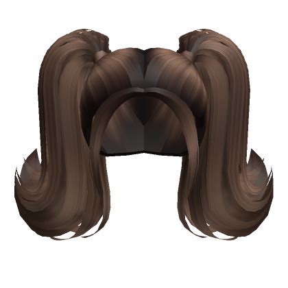 Spiked Fluffy Pigtails In Brown Roblox