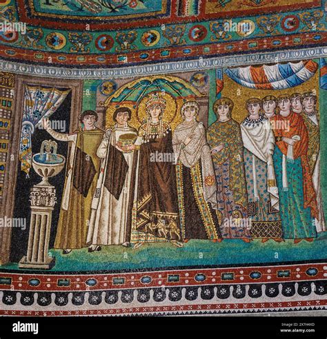 Ravenna Ravenna Province Italy Mosaic In San Vitale Basilica Showing