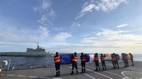 Por primera vez buques de las Armadas de la India España Francia e