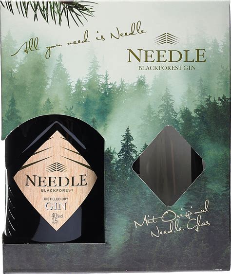 Needle Black Forest Dry Gin 0 5 Liter 40 Vol Geschen