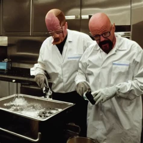 Walter White And Donald Trump Cooking Some Meth Stable Diffusion