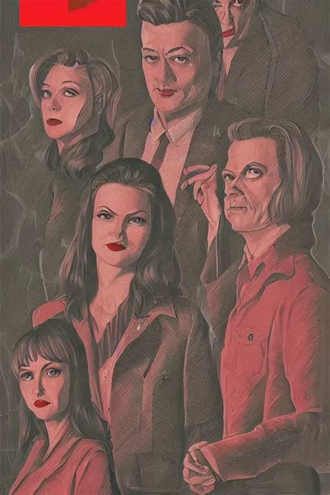 Pulp Book Cover Of Twin Peaks Artwork By Rab Quruiqing Stable