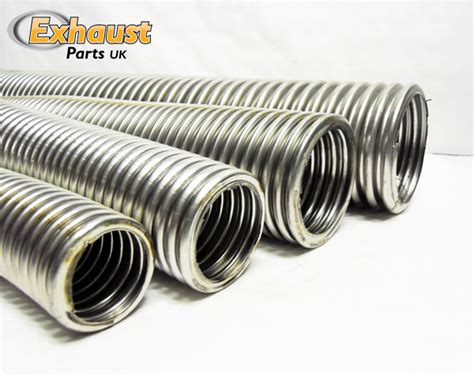 Exhaust Stainless Flexible Pipe X Meter Mm Bore Exhaust Parts Uk